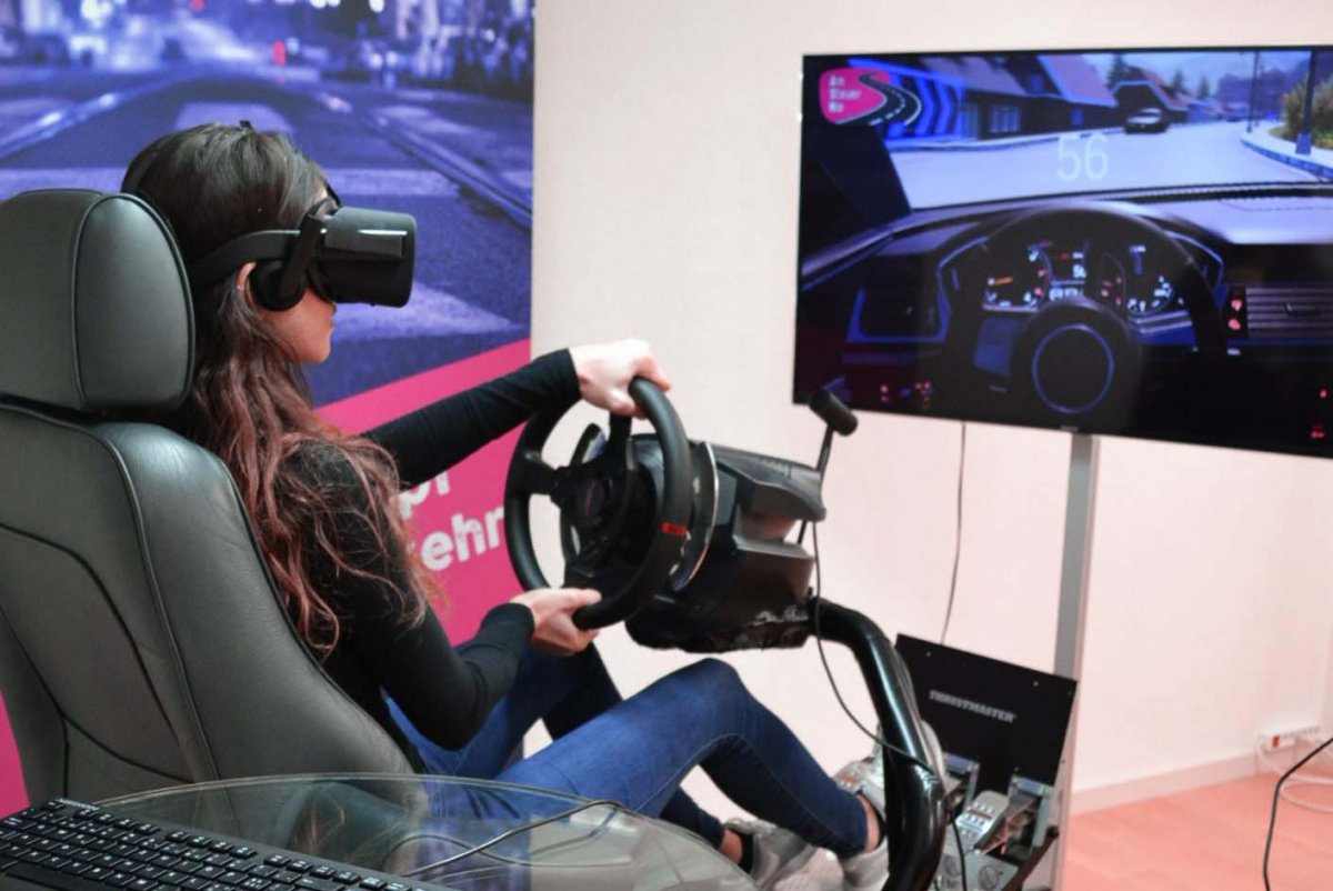 Prävention Workshop Auto-Fahrsimulation VR